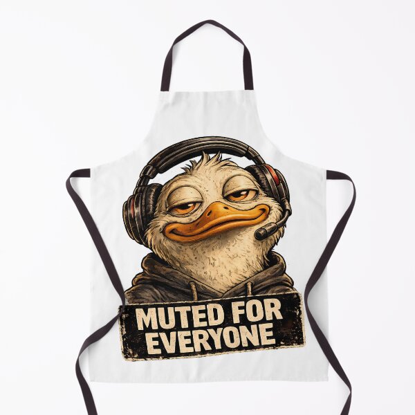 Item preview, Muted For Everyone Funny Gamer Duck Meme designed and sold by DryHumorPrints.