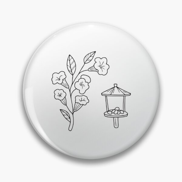 Item preview, Bird Feeder Near Flowering Trumpet Vine designed and sold by rasagamastore.