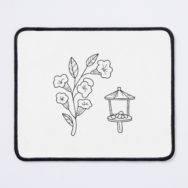 Item preview, Bird Feeder Near Flowering Trumpet Vine designed and sold by rasagamastore.