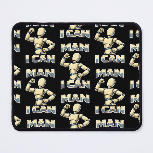 Item preview, Man I Can Funny Mannequin Motivation Design designed and sold by TeeTimeTreasure.