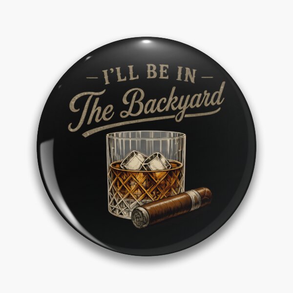 Item preview, Cigar Bourbon Backyard Whiskey Lover Relaxation Design designed and sold by Brokentemple.