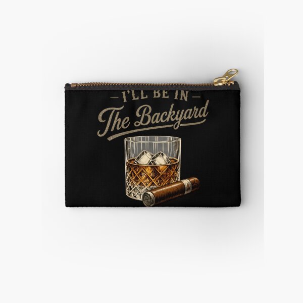Item preview, Cigar Bourbon Backyard Whiskey Lover Relaxation Design designed and sold by Brokentemple.