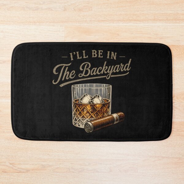 Item preview, Cigar Bourbon Backyard Whiskey Lover Relaxation Design designed and sold by Brokentemple.