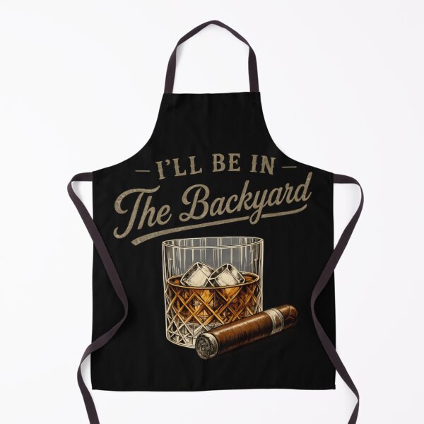 Item preview, Cigar Bourbon Backyard Whiskey Lover Relaxation Design designed and sold by Brokentemple.
