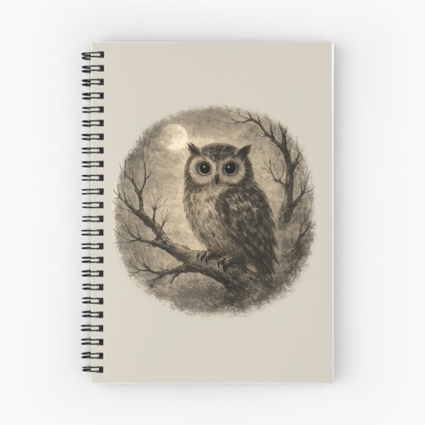 Item preview, Moonlit Owl Wildlife Artwork designed and sold by ChirpInc.