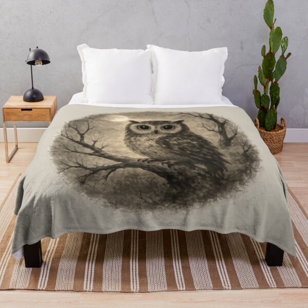 Item preview, Moonlit Owl Wildlife Artwork designed and sold by ChirpInc.