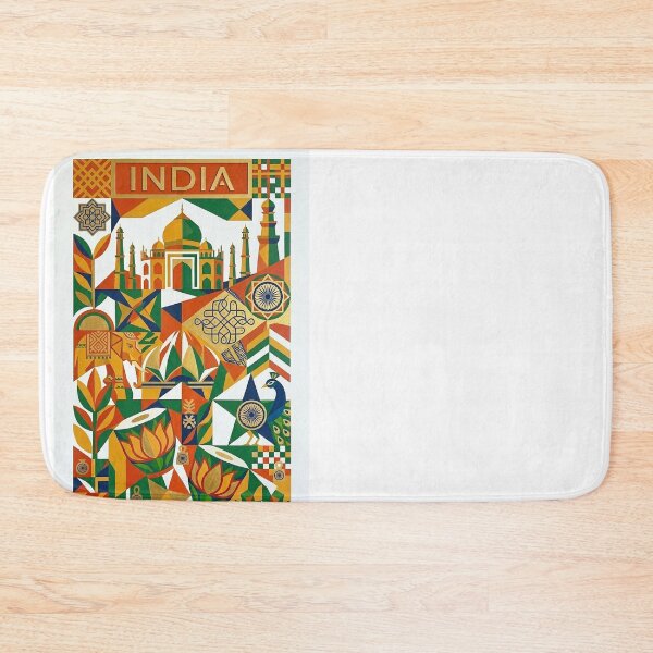Item preview,  क्यूबिस्ट कला पोस्टर – ताज महल अमूर्त दीवार कला – ZK PRO designed and sold by zalakopro.