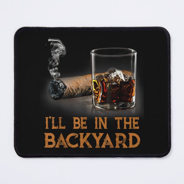 Item preview, Backyard Cigar Whiskey Lover Bourbon Relaxation Design designed and sold by Brokentemple.