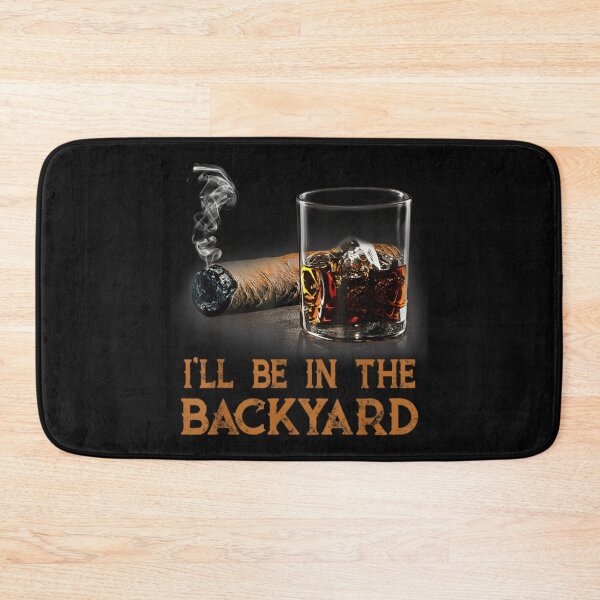 Item preview, Backyard Cigar Whiskey Lover Bourbon Relaxation Design designed and sold by Brokentemple.