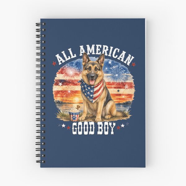 Item preview, All American Good Boy German Shepherd 4th of July Dog designed and sold by tamdevo1.