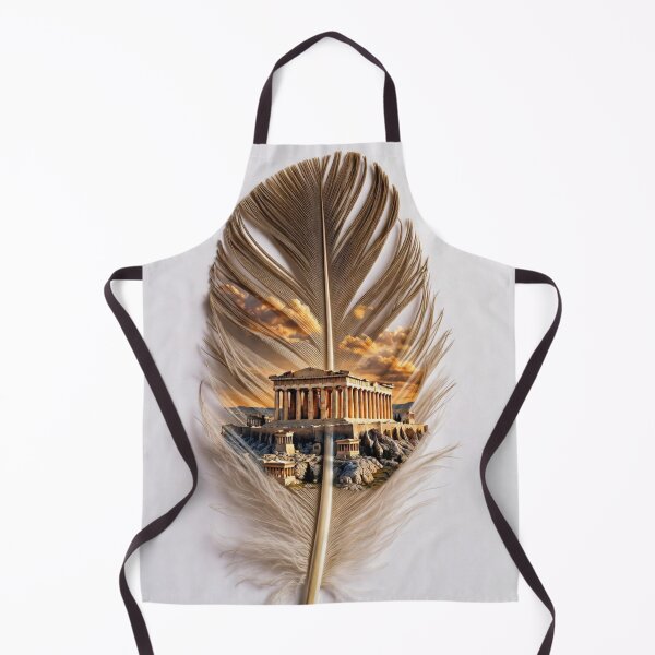 Item preview, Athens Feather Art | Acropolis Greece Travel Illustration designed and sold by GalleryPeak.
