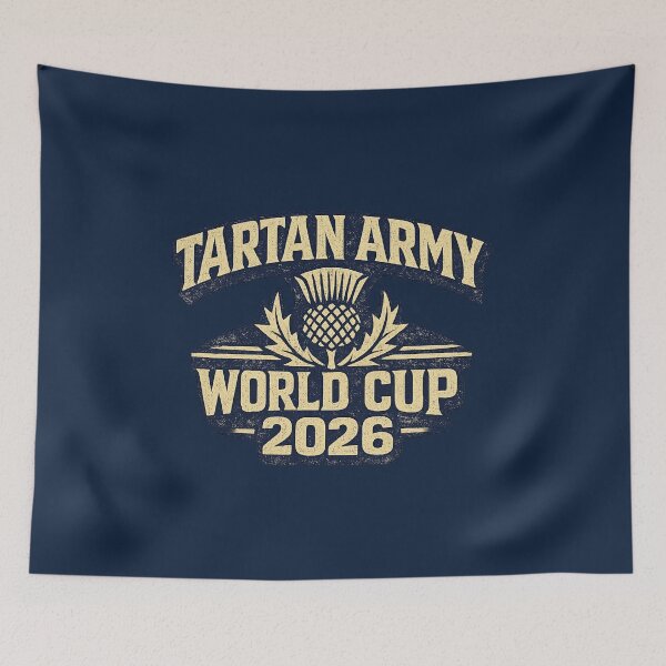 Item preview, Tartan Army World Cup 2026 Vintage Football Tee designed and sold by ArthUpscale.