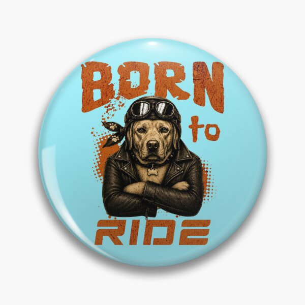 Item preview, Labrador Retriever Biker Design – Born To Ride Funny Motorcycle Labrador Gift designed and sold by PixelsPaws.