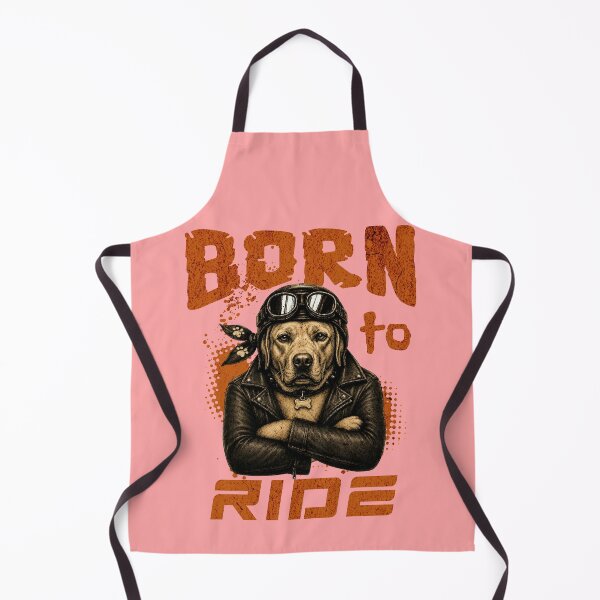 Item preview, Labrador Retriever Biker Design – Born To Ride Funny Motorcycle Labrador Gift designed and sold by PixelsPaws.