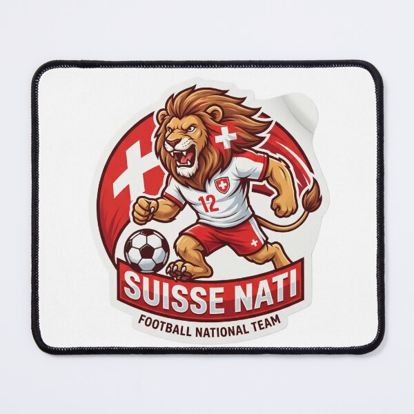 Item preview, Swiss National Football Team Lion - Nati Fan Art designed and sold by studiohadiya.