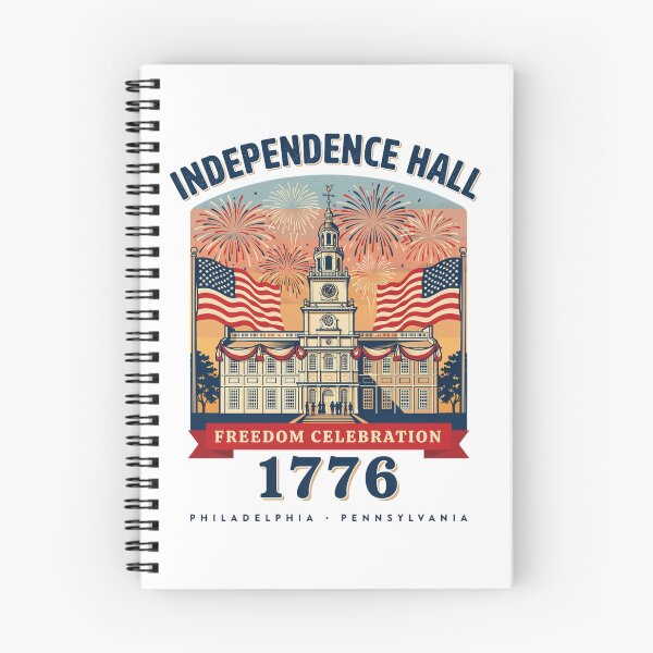 Item preview, Independence Hall Freedom Celebration 1776 – Philadelphia Pennsylvania Patriotic 4th of July Design designed and sold by ArcticFoxStudio.
