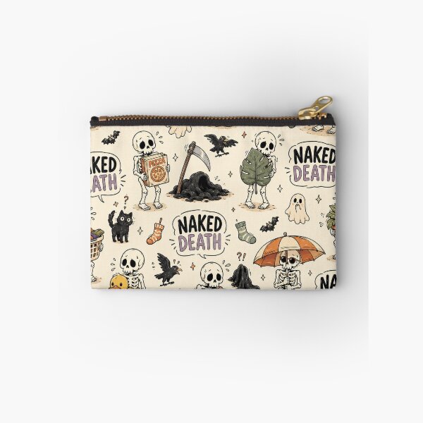 Item preview, Naked Death Funny Grim Reaper – Awkward Skeleton Cartoon Pattern designed and sold by OpenDreamArts.