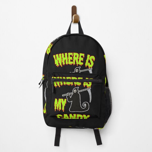 Item preview, Where Is My Candy Funny Grim Reaper Halloween Graphic designed and sold by SoftAuraStudi0.