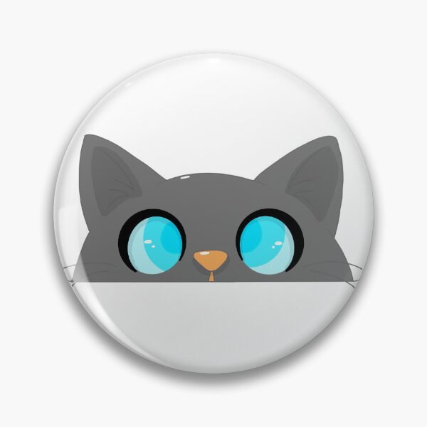Item preview, Cute Peeking Cat Big Blue Eyes designed and sold by Ink_craft.
