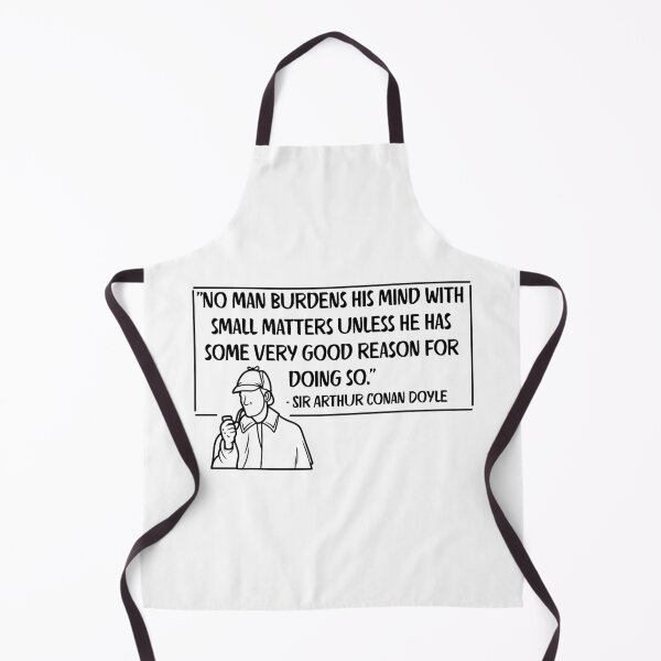 Item preview, Sherlock Holmes - Burdens Mind with Small Matters Minimalist Quote designed and sold by stella literarium.