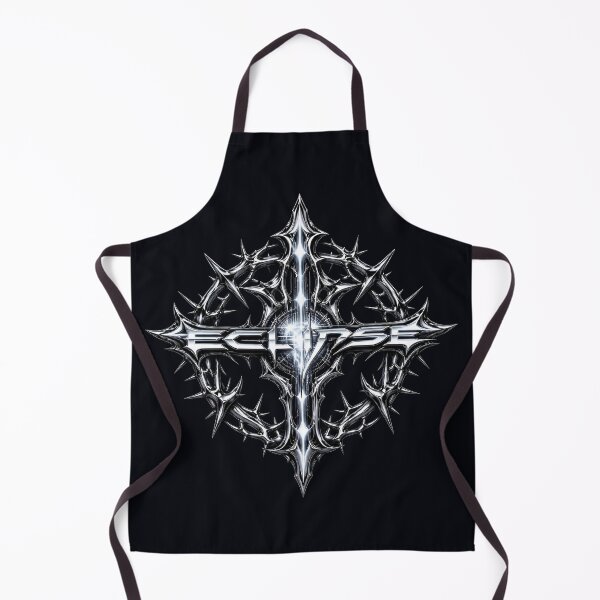 Item preview, Eclipse Cyber Cross Thorns Stellar White Liquid Chrome Techwear Streetwear designed and sold by Novastitchshop.