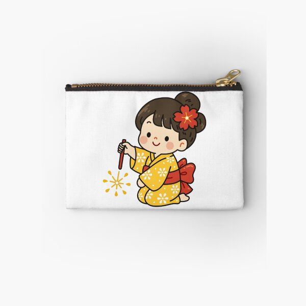 Item preview, Cute Japanese Yukata Girl Sparkler designed and sold by Anne97s.