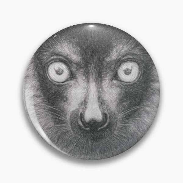 Item preview, Lemur Black and White Pencil Portrait Art Print | Realistic Wildlife Sketch Wall Decor designed and sold by Leon Woods Pencil Art.