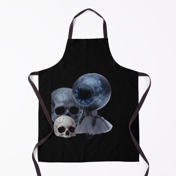 Item preview, Cosmic Cyclops Eye Doll with Gothic Skulls designed and sold by LujziWorld.