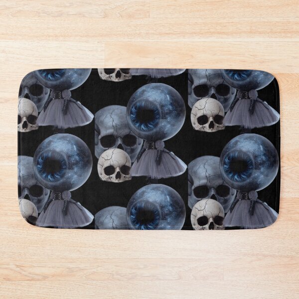 Item preview, Cosmic Cyclops Eye Doll with Gothic Skulls designed and sold by LujziWorld.