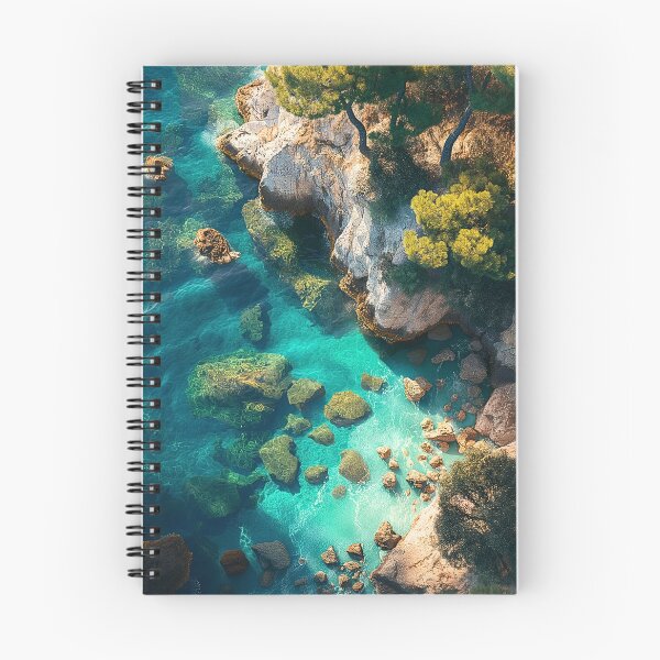 Item preview, Mediterranean Cove Print | Aerial Turquoise Coast Wall Art designed and sold by JPrintsInc.