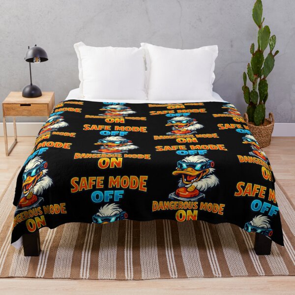 Item preview, Safe Mode Off Dangerous Mode On Funny Duck Design designed and sold by TeeTimeTreasure.