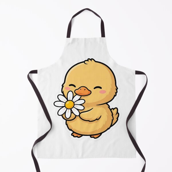 Item preview, Cute Kawaii Baby Duckling Daisy Cottagecore Pastel Sticker designed and sold by how-is-design.