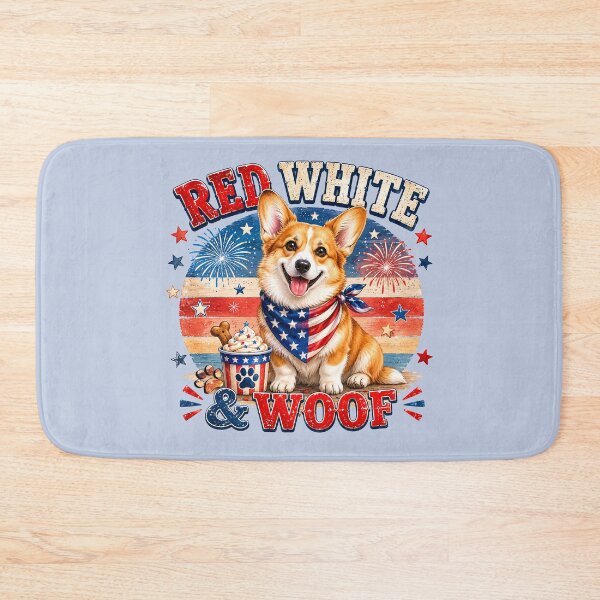 Item preview, Red White and Woof Patriotic Corgi 4th of July designed and sold by tamdevo1.
