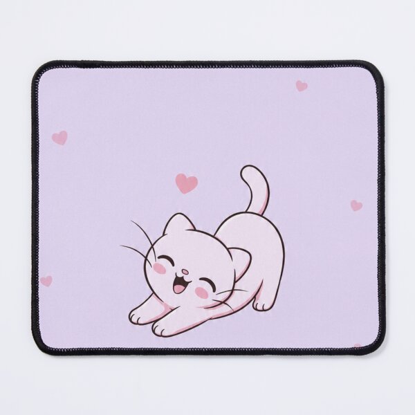Item preview, Cute Kawaii Cat iPhone Case – Pink Pastel Kitten Heart Paw Print Aesthetic Girly Phone Case Gift designed and sold by IconicDesignsXd.