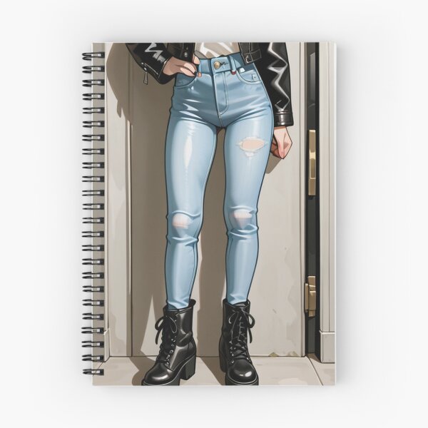 Item preview, Fashion - Man in Black Leather Jacket Slim Jeans Streetwear Anime Variant 5 designed and sold by AnimeShin.