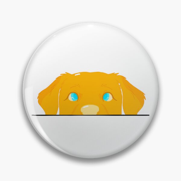 Item preview, Cute Peeking Golden Retriever Puppy Dog designed and sold by Ink_craft.