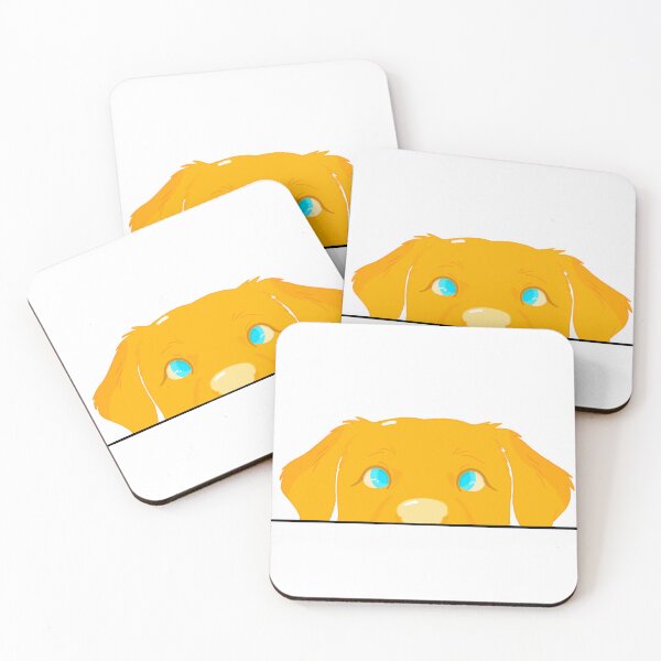 Item preview, Cute Peeking Golden Retriever Puppy Dog designed and sold by Ink_craft.