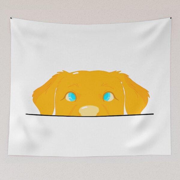 Item preview, Cute Peeking Golden Retriever Puppy Dog designed and sold by Ink_craft.