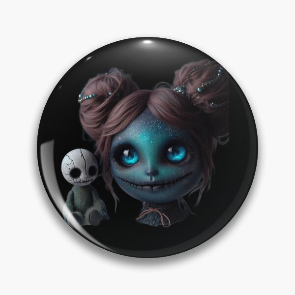 Item preview, Galaxy Stardust Creepy Doll with Skull Plushie designed and sold by LujziWorld.