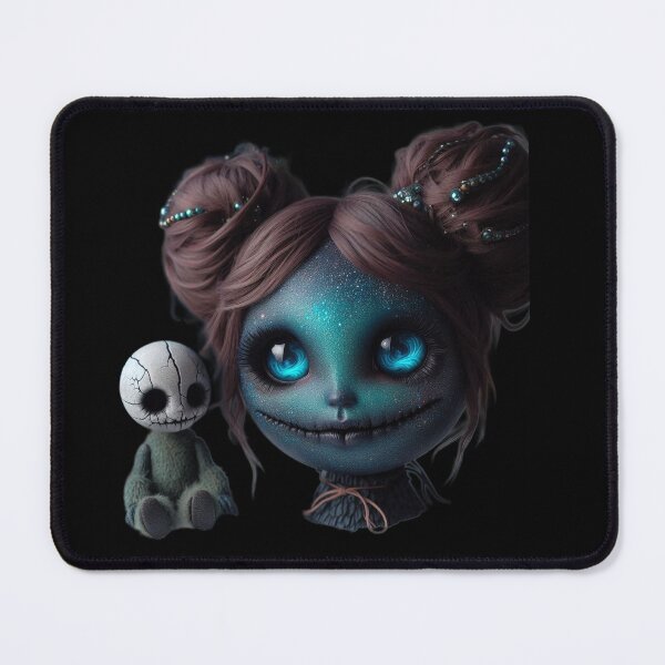 Item preview, Galaxy Stardust Creepy Doll with Skull Plushie designed and sold by LujziWorld.