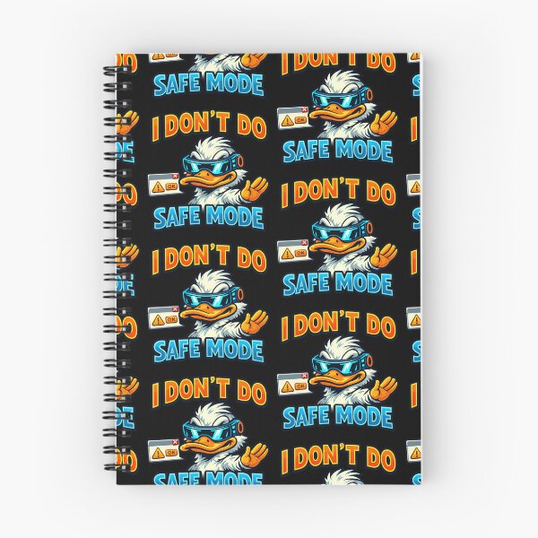 Item preview, I Dont Do Safe Mode Funny Tech Duck Design designed and sold by TeeTimeTreasure.