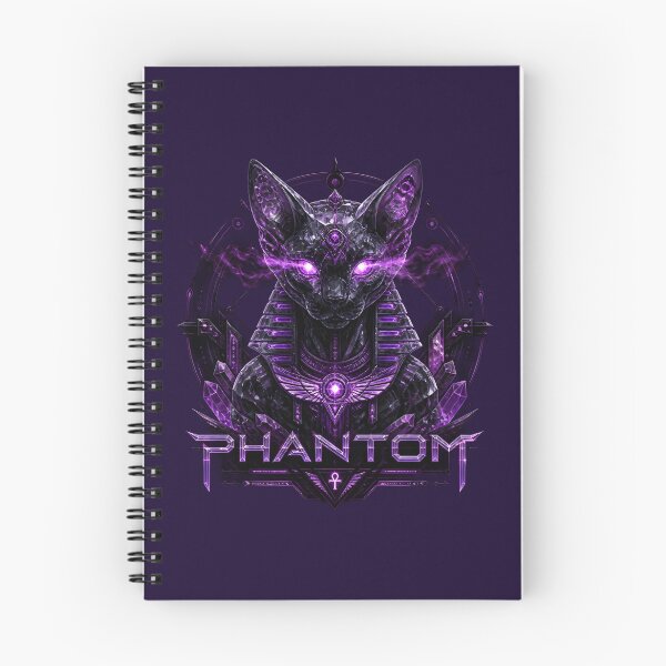 Item preview, Phantom Cyber Sphinx Cat Crystal Purple Neon Techwear Streetwear designed and sold by Novastitchshop.