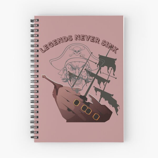 Item preview, Legends Never Sink Pirate Skull Ship - Vintage Pirate Graphic. designed and sold by LunaPrintCo.