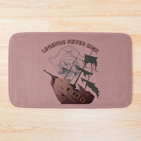Item preview, Legends Never Sink Pirate Skull Ship - Vintage Pirate Graphic. designed and sold by LunaPrintCo.