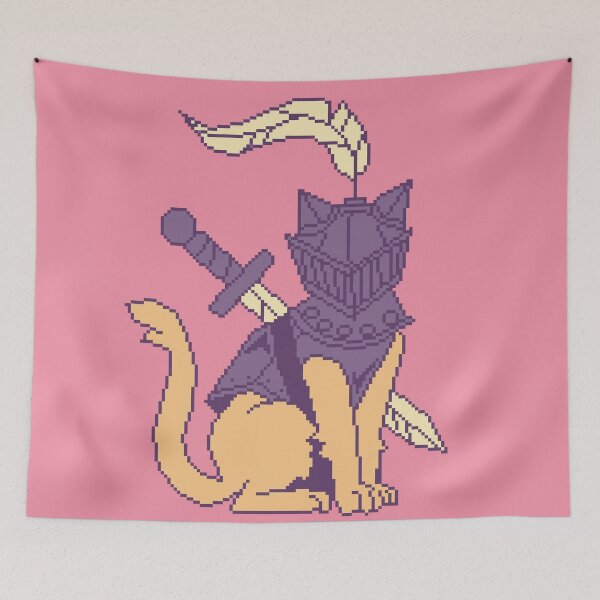 Item preview, Cute Pixel Cat Knight designed and sold by LilSeashell.