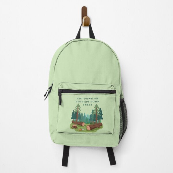 Item preview, Cut Down On Cutting Down Trees Thoughtful Gifts For Environmentalist (green text) designed and sold by Wordfall.
