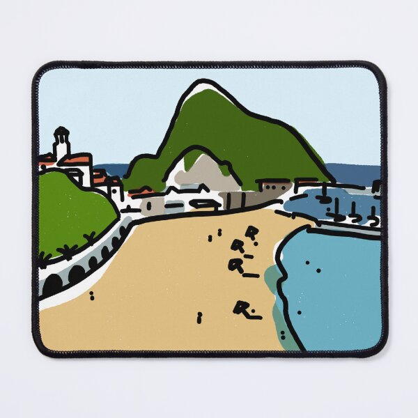 Item preview, Basque Country | Guetaria Beach Illustration designed and sold by Covo Studio.
