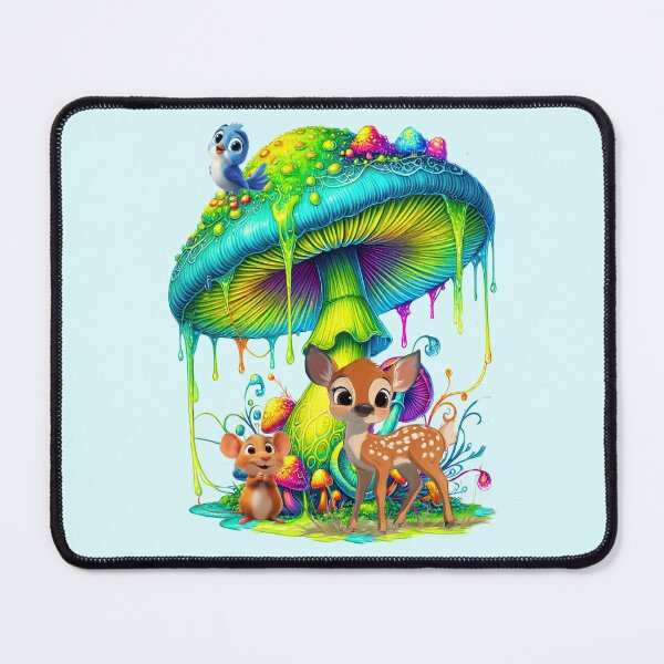 Item preview, Fantasy mushroom with little friends designed and sold by LoneAngel.