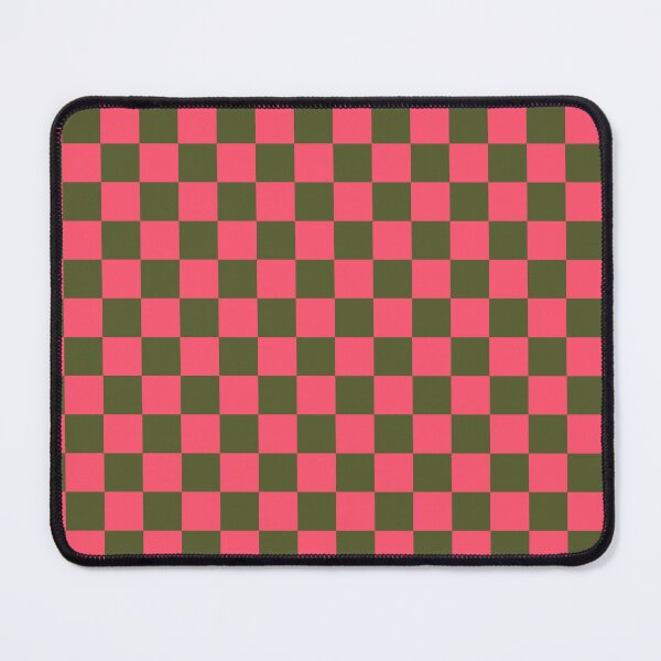 Item preview, Fiery rose & soldier green checkered designed and sold by Mint + Midnight.
