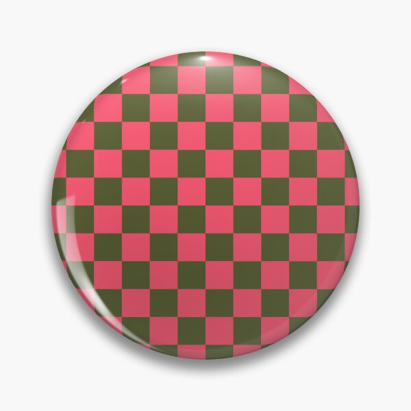 Item preview, Fiery rose & soldier green checkered designed and sold by Mint + Midnight.